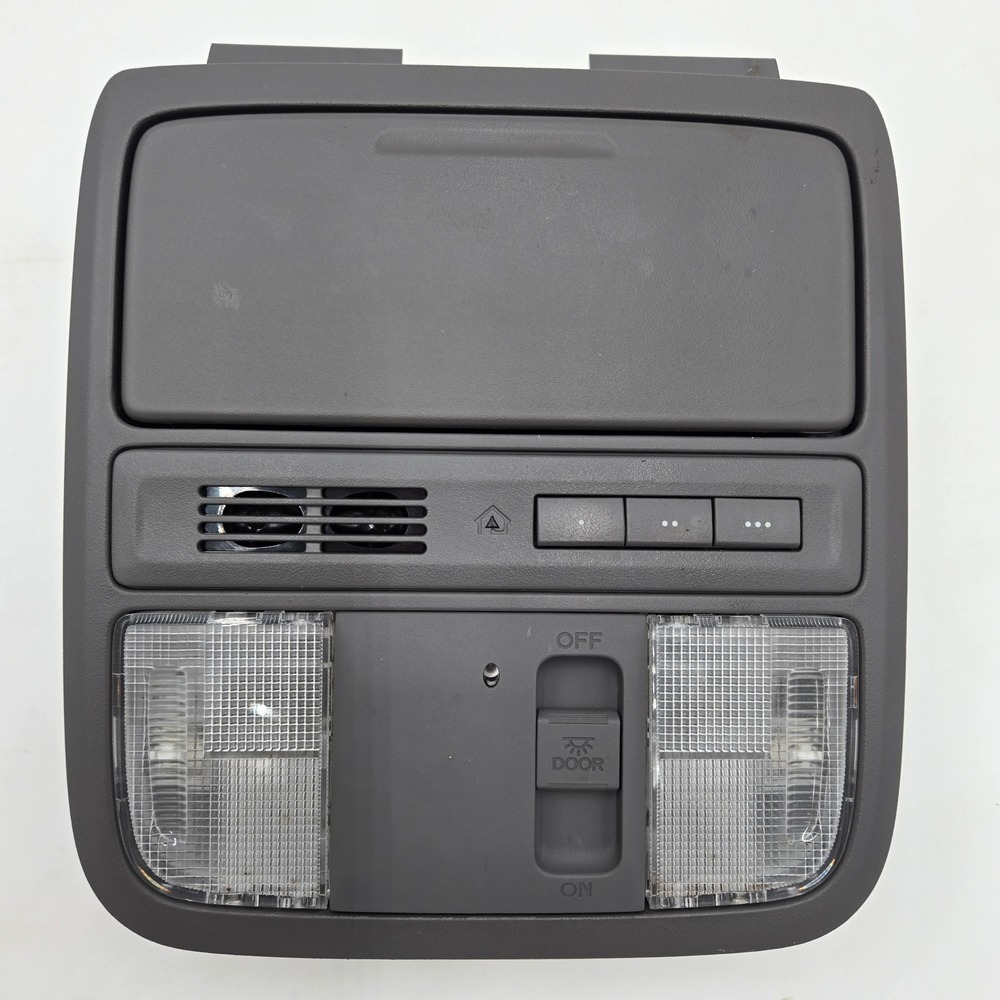 08-12 Honda Accord Roof Overhead Console Dome Map Light HomeLink Gray OEM